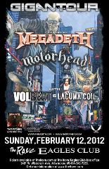 Image for Gigantour featuring Megadeth with Motorhead, Volbeat and Lacuna Coil
