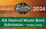GA Festival Music Bowl Admission - Friday Only