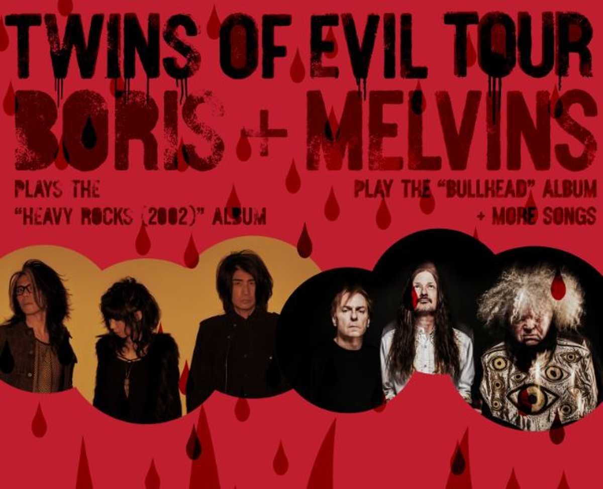 Boris and Melvins Twins of Evil Tour Red Flag