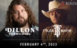 Image for **LOW TICKET WARNING** Kentucky's Own: Dillon Carmichael & Tyler Booth With Rye Davis: Presented By 98.1 The Bull