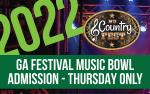 Image for GA Festival Music Bowl Admission - Thursday Only