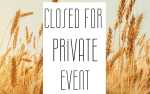 Closed for Private Event