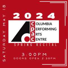 CPAC Spring Recital, Saturday May 18, 3:00pm