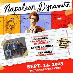Image for NAPOLEON DYNAMITE 20: A Conversation with Jon Heder, Efren Ramirez, and Jon Gries