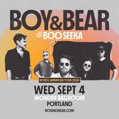 Image for Boy & Bear North American Tour 2024