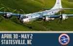 Image for Statesville, NC: April 30 at 5:30 p.m. B-29 Doc Flight Experience