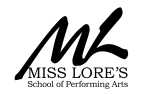 "Survive" Miss Lore's Dance Recital-Saturday 12:30pm