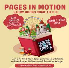 Image for DDE 2024 Spring Showcase "Pages in Motion"