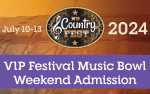 VIP Festival Music Bowl Weekend Admission