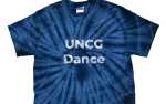 UNCG Dance Blue Tie Dye Tee