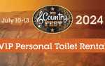 VIP Campsite Personal Toilet Rental