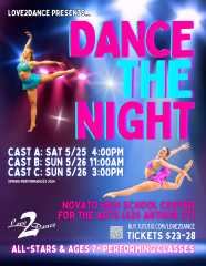 Cast A: "Dance The Night" Ages 7+ Spring Performance