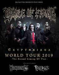 Image for CRADLE OF FILTH, WEDNESDAY 13, RAVEN BLACK, All Ages