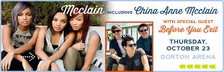 Image for McCLAIN including China Anne McClain with special guest Before you Exit