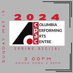 CPAC Spring Recital, Sunday May 19, 3:00pm